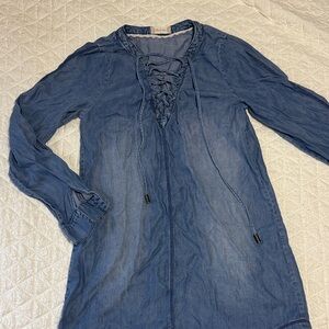 Altar’d State long sleeve denim dress size small